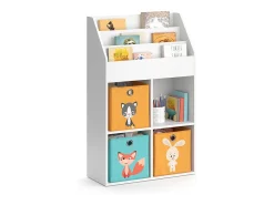 Estante de livros branco 72x31.2x114.2 luigi