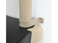 Estante extensível de titânio com 4 prateleiras ajustáveis, preta, 88x150x43 cm