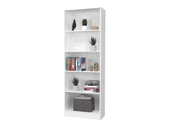 Estante haaus Flint, 4 prateleiras, Branco, 70 x 32 x 196 cm