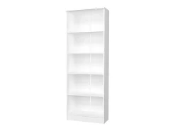 Estante haaus Flint, 4 prateleiras, Branco, 70 x 32 x 196 cm