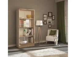 Estante haaus Flint, 3 prateleiras, Carvalho Sonoma, 70 x 32 x 159 cm