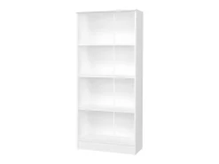 Estante haaus Flint, 3 prateleiras, Branco, 70 x 32 x 159 cm