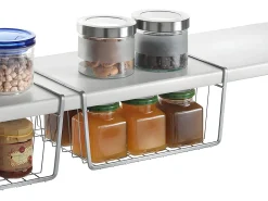 Estante Metálica KANGURO 30 cm Cinza Polytherm® - Cozinha Casa de Banho Armário Oficina
