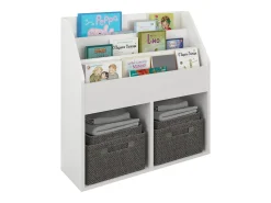 Estante para revistas Lugo, Branco, 72 x 31 x 79 cm