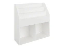 Estante para revistas Lugo, Branco, 72 x 31 x 79 cm