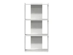 Estante 3-Tier Branco 60x30x120 cm Madeira Engenheirada