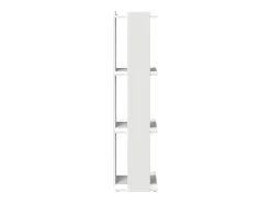 Estante 3-Tier Branco 60x30x120 cm Madeira Engenheirada