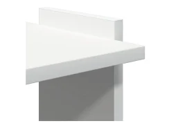 Estante 3-Tier Branco 60x30x120 cm Madeira Engenheirada