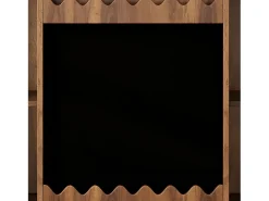 Estante 120x38.5x151.5 cm - com prancheta de desenho removível - 9 compartimentos de armazenamento - 1 porta de correr - marrom