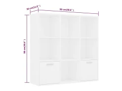 Estante 98x30x98 cm derivados de madeira branco