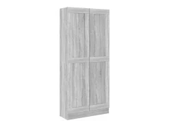 Estante 82,5x30,5x185,5 cm derivados de madeira cinzento sonoma
