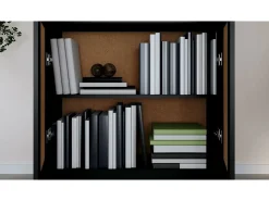 Estante 82,5x30,5x150 cm derivados de madeira preto