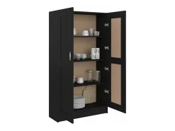 Estante 82,5x30,5x150 cm derivados de madeira preto