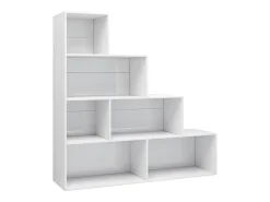 Estante/divisória 155x24x160 cm contraplacado branco brilhante
