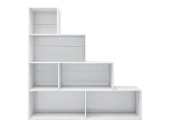 Estante/divisória 155x24x160 cm contraplacado branco brilhante