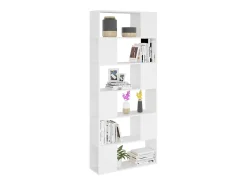 Estante/divisória 80x24x186 cm derivados de madeira branco
