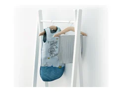 Estendal para roupa de criança HOOKI de madeira Branco 50 x 30 x 130 cm