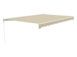 Estore exterior motorizado com caixa semi-embutida 5 x 3 m bege - COFANA