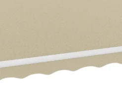 Estore exterior motorizado com caixa semi-embutida 5 x 3 m bege - COFANA