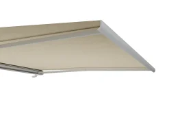 Estore exterior motorizado com LEDs e caixa integral 5 x 3,5 m tela acrílica bege - GALAXA