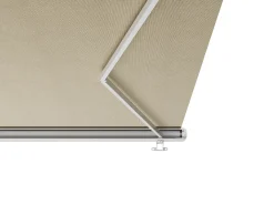 Estore exterior motorizado com LEDs e caixa integral 5 x 3,5 m tela acrílica bege - GALAXA