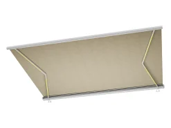 Estore exterior motorizado com LEDs e caixa integral 5 x 3,5 m tela acrílica bege - GALAXA