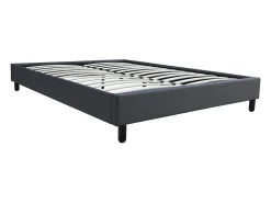 Estrado "Andy" - 160 x 200 cm - PVC - Cinza antracite