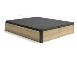 Estrado baú 140 x 190 cm - Natural claro e preto - NAMOSI de YSMÉE