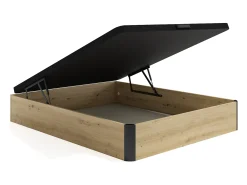 Estrado baú 140 x 190 cm - Natural claro e preto - NAMOSI de YSMÉE