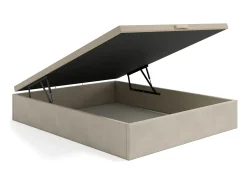 Estrado baú 140 x 190 cm - Tecido bege - CENOVAS da YSMÉE