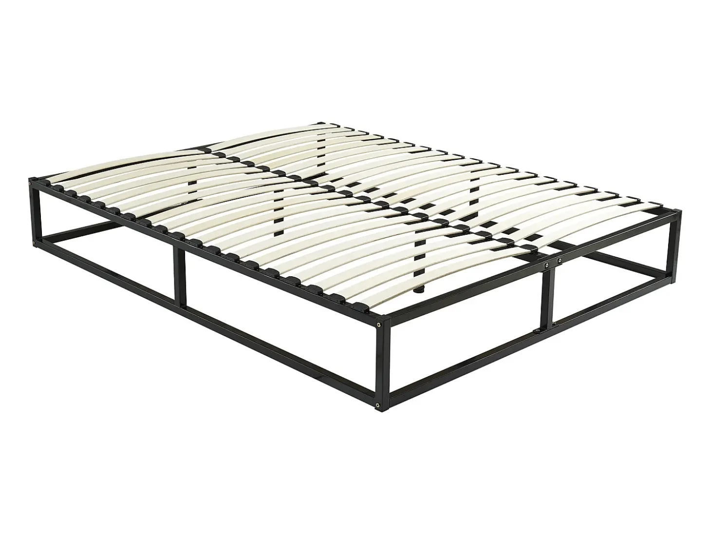 Estrado com estrutura de ripas de metal 160x200 cm, 2x19 ripas, preto RAMMUS da YSMÉE