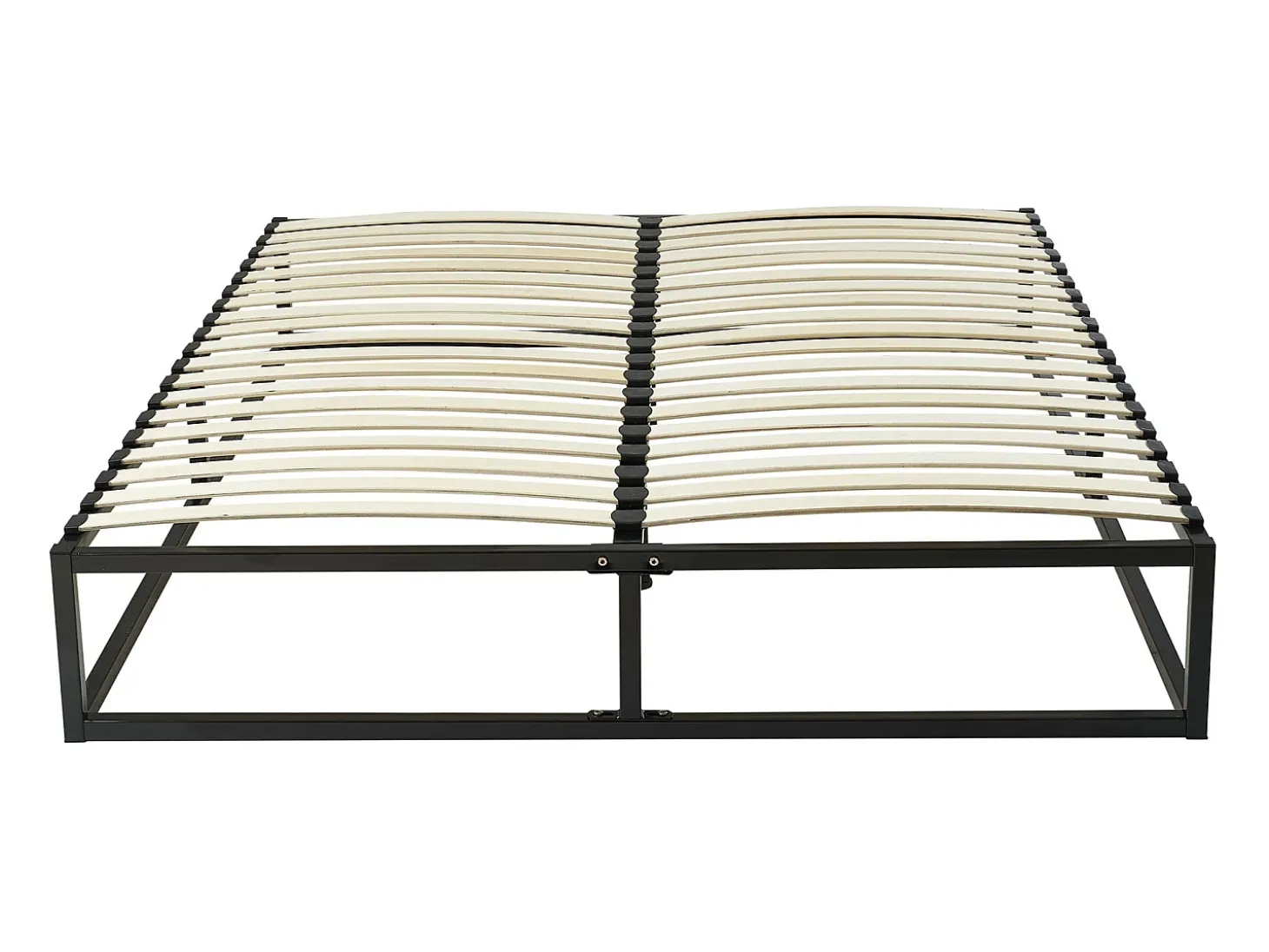 Estrado com estrutura de ripas de metal 160x200 cm, 2x19 ripas, preto RAMMUS da YSMÉE