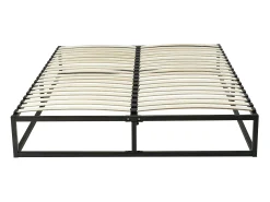 Estrado com estrutura de ripas de metal 140x190 cm, 2x19 ripas, preto RAMMUS da YSMÉE