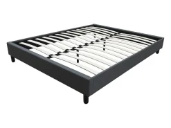Estrado de cama "Andy" - 160 x 200 cm - Cinza antracite -