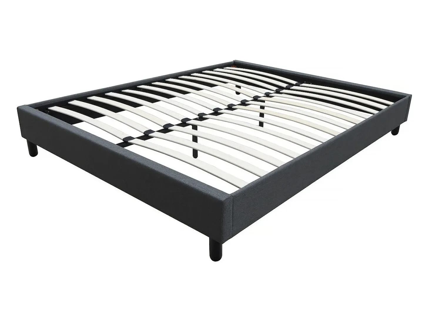 Estrado de cama "Andy" - 140 x 190cm - Cinza antracite