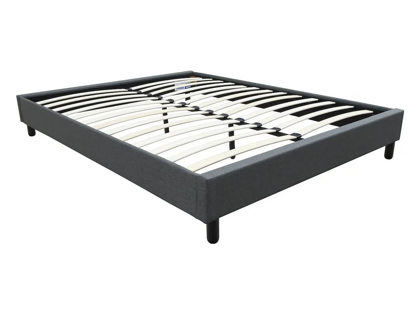 Estrado de cama "Andy" - 140 x 190cm - Cinza antracite