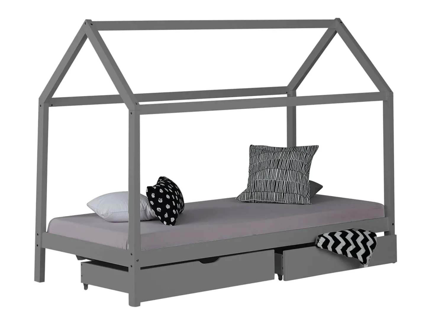 Estrado de cama 90x200 cm cinza
