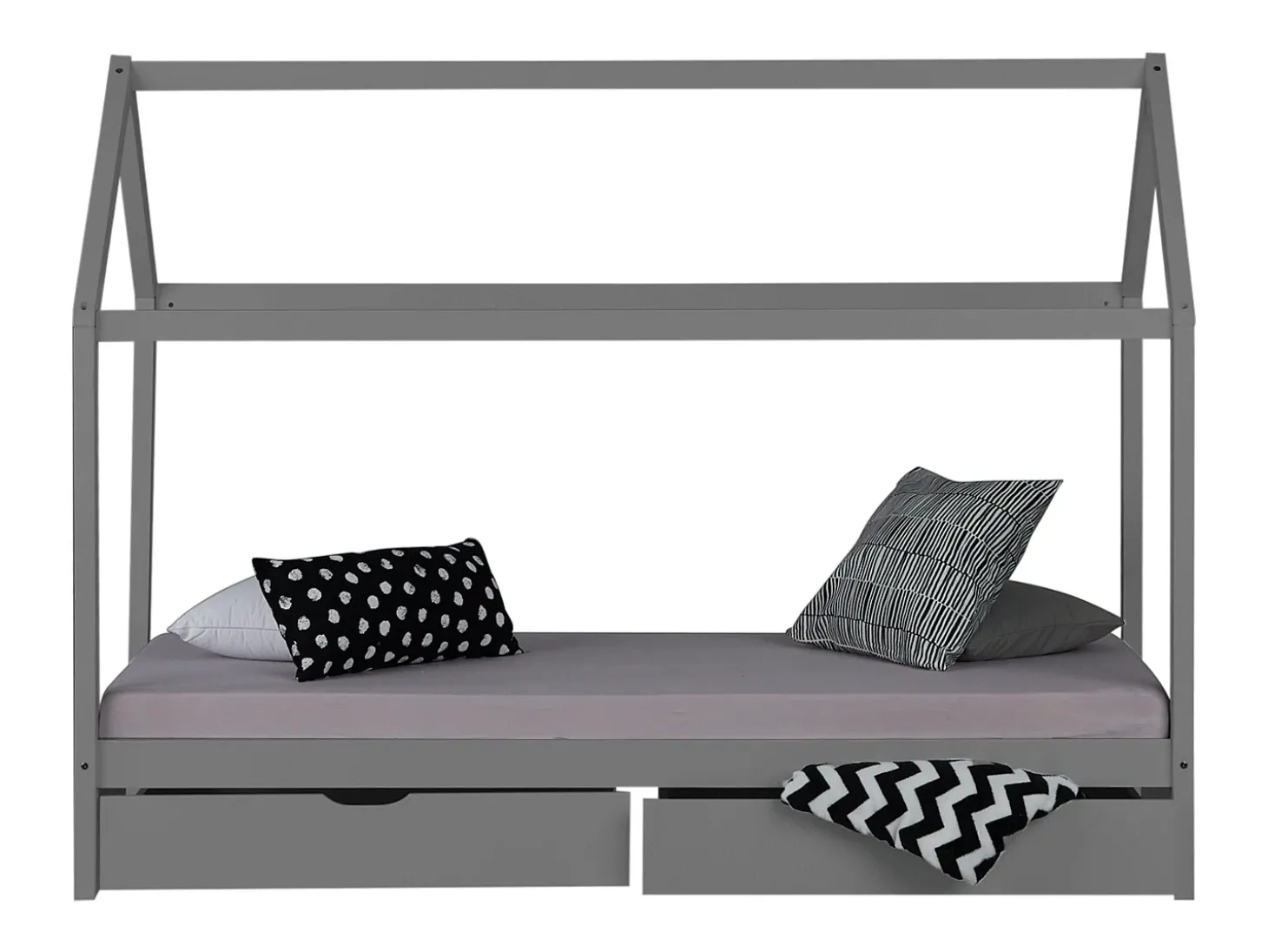 Estrado de cama 90x200 cm cinza
