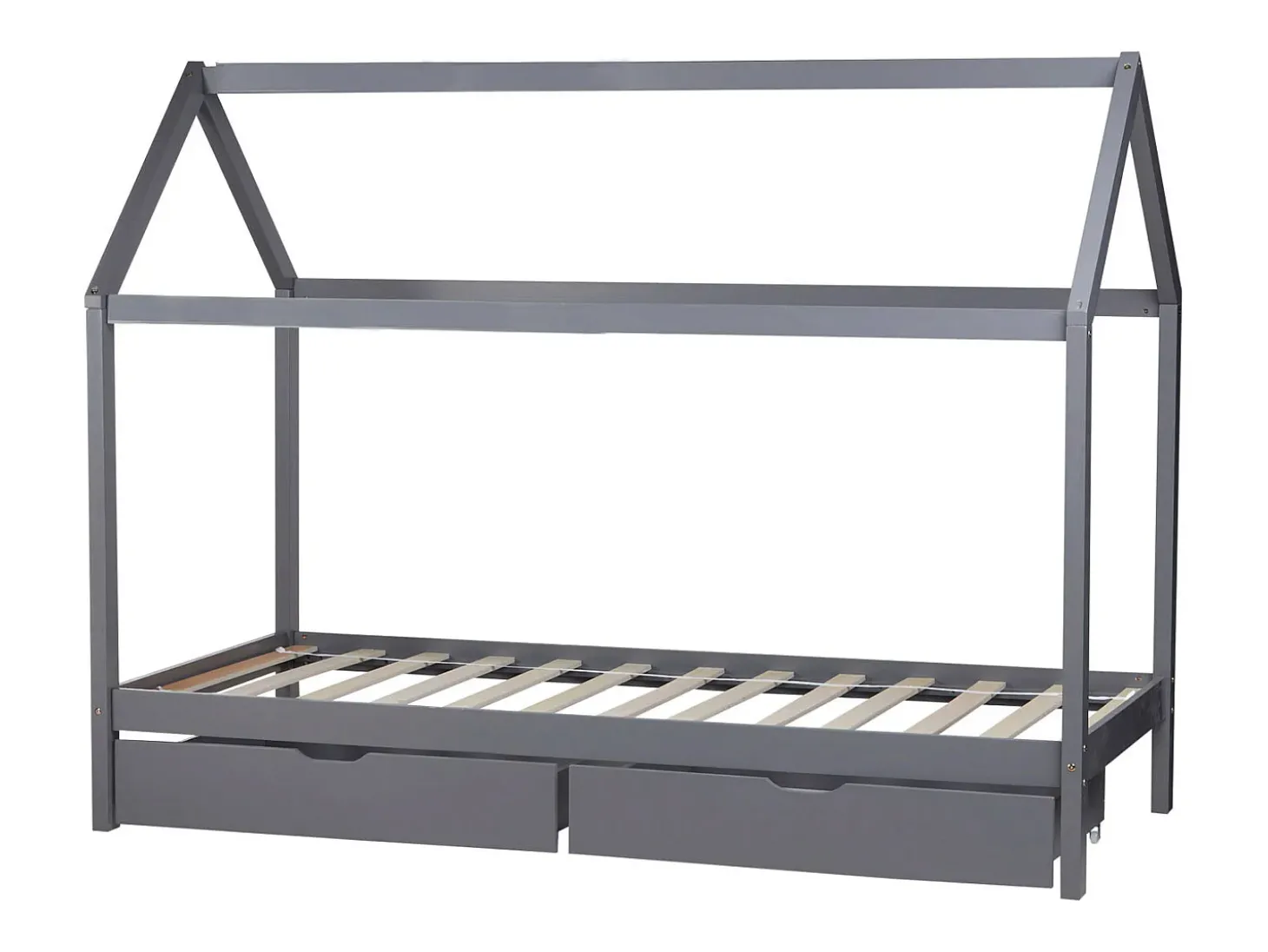 Estrado de cama 90x200 cm cinza
