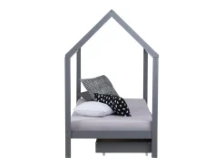 Estrado de cama 90x200 cm cinza