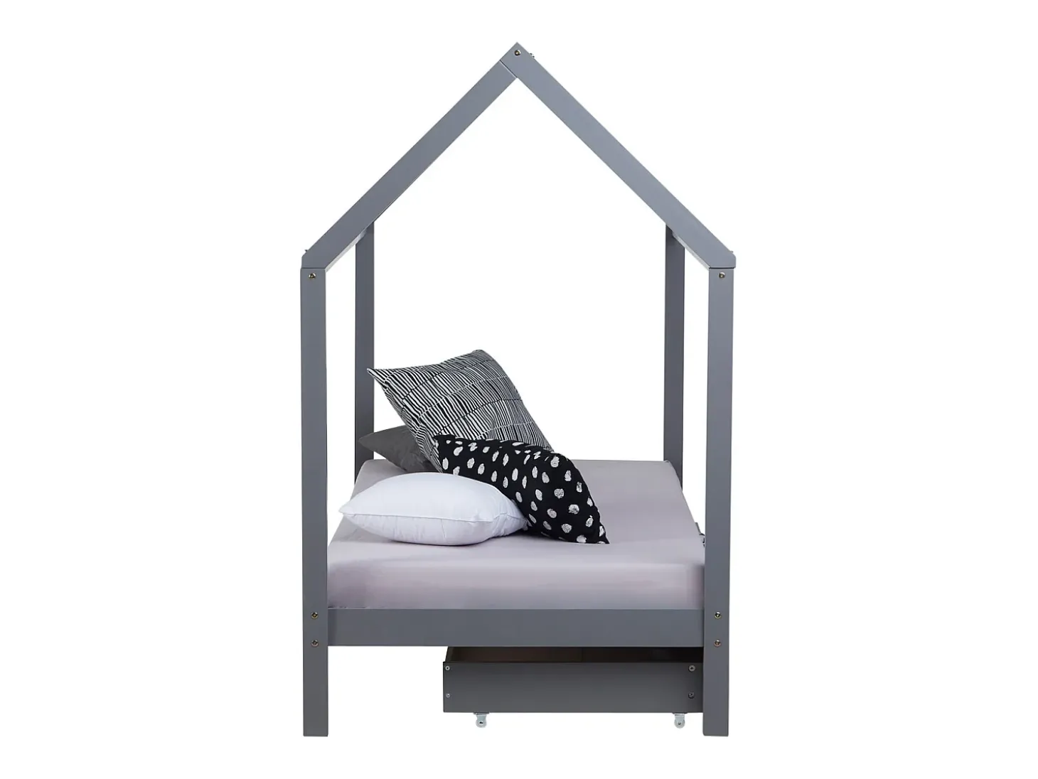 Estrado de cama 90x200 cm cinza