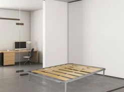 Estrado de casal Dabatt, estrado ortopédico com ripas largas, 100% Fabricado na Itália, 160x190h31 cm