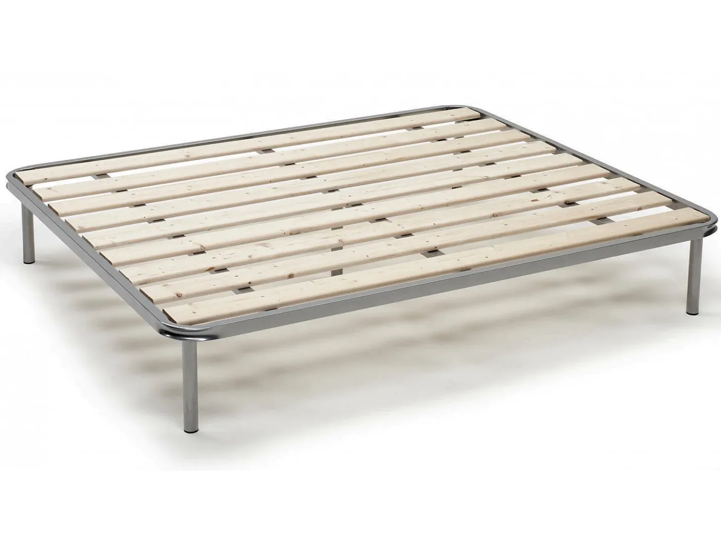 Estrado de casal Dabaun, estrado ortopédico com ripas aplainadas, 100% Fabricado na Itália, 120x190h31 cm