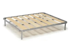 Estrado de casal Dgregor, estrado ortopédico com ripas largas, 100% Fabricado na Itália, 120x190h 31 cm
