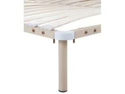 Estrado de ripas 140 x 190 cm - 2 x 19 ripas - Com pés - Bege