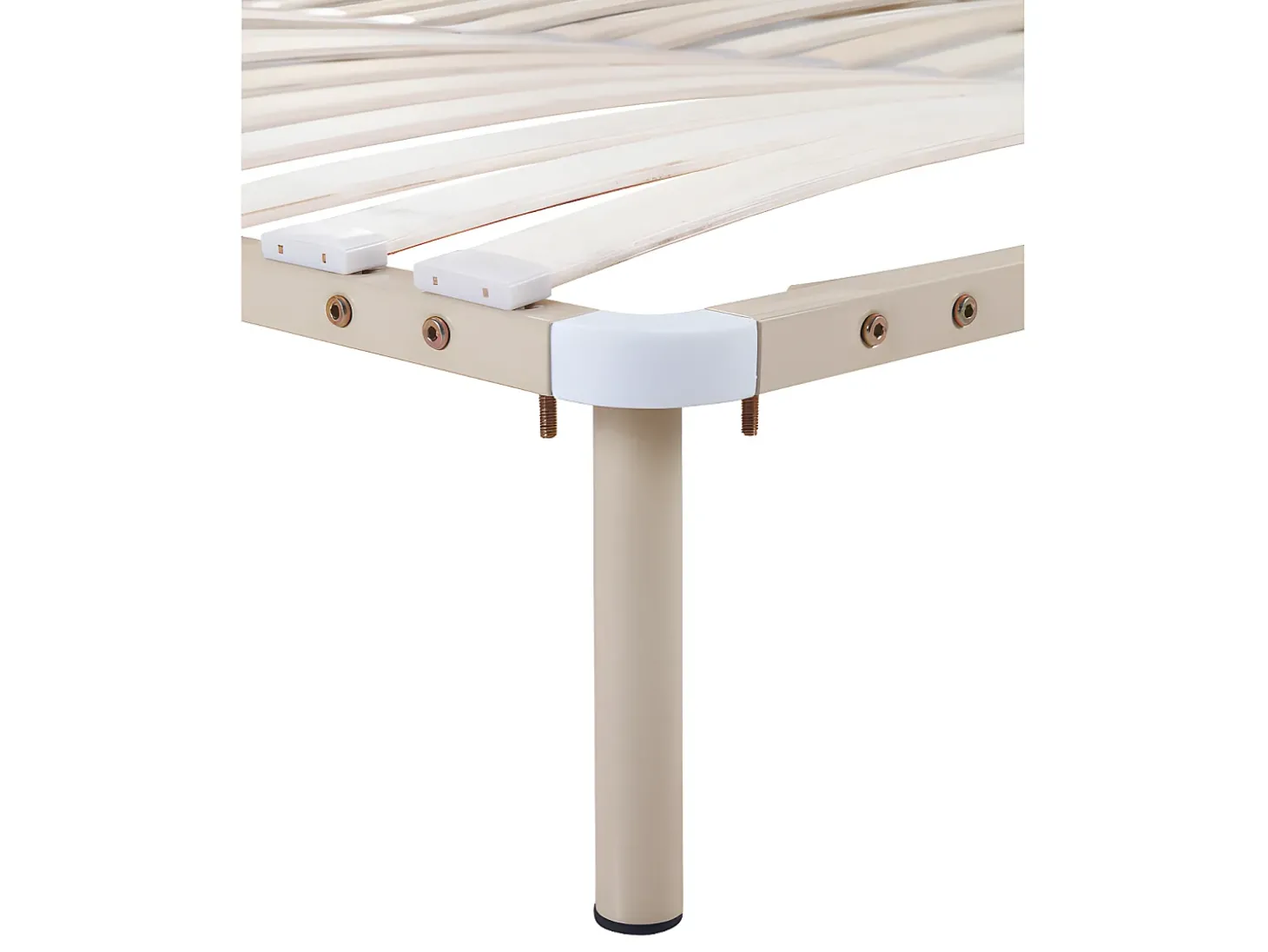 Estrado de ripas 140 x 190 cm - 2 x 19 ripas - Com pés - Bege