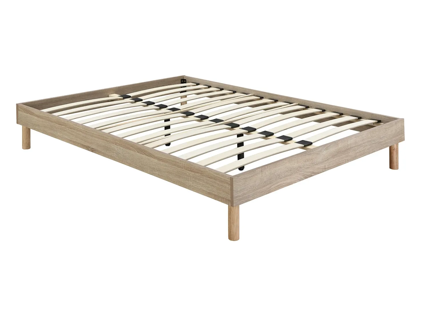 Estrado de ripas 140x190 cm natural claro - MUCHIGAN de YSMÉE