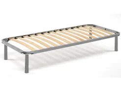 Estrado de solteiro Manila, Base ortopédica em compensado de bétula com 13 ripas, 100% Fabricado na Itália, 80x190h 34 cm