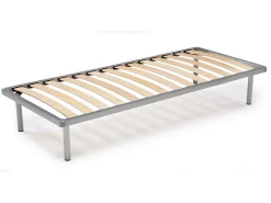 Estrado de solteiro Mareta, Base ortopédica em contraplacado de bétula com 14 ripas, 100% Fabricado em Itália, 80x200h 34 cm