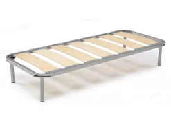 Estrado de solteiro Mariaclaudia, Base ortopédica com ripas largas, 100% Fabricado na Itália, 80x190h 31 cm